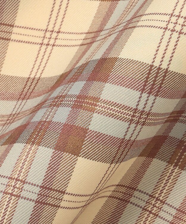 Feroux 【洗える】チェックマーメイド スカート ベージュ系2