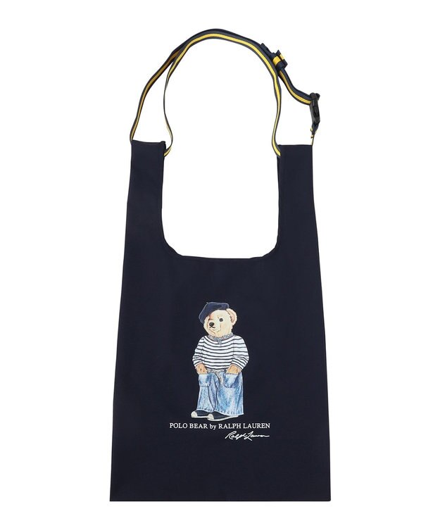 MOONBAT 【2WAY/撥水】POLO RALPH LAUREN フレンチベア ベルト付きレインバッグ ネイビーブルー