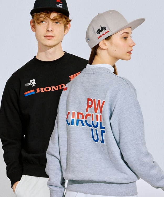 PW CIRCULUS 〈Hondaコラボ〉【UNISEX】 スウェット ゴルフ グレー系