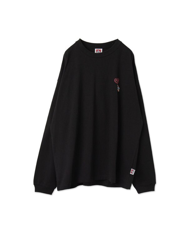 WEGO 【ユニセックス着用ITEM】別注ベンデイビスプランプロゴT（LS） ブラック