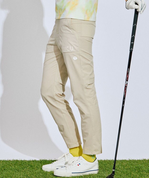 PW CIRCULUS 【WOMEN】ベンチレーション テーパードパンツ ゴルフウェア レディース ベージュ系
