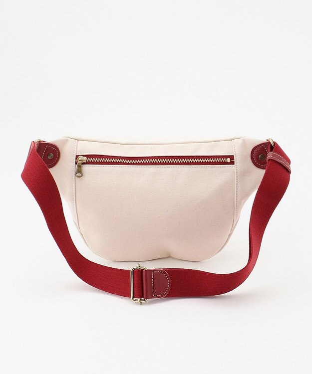 UNBILLION Otias 8号キャンバスシュリンクレザーボディバッグ レッド