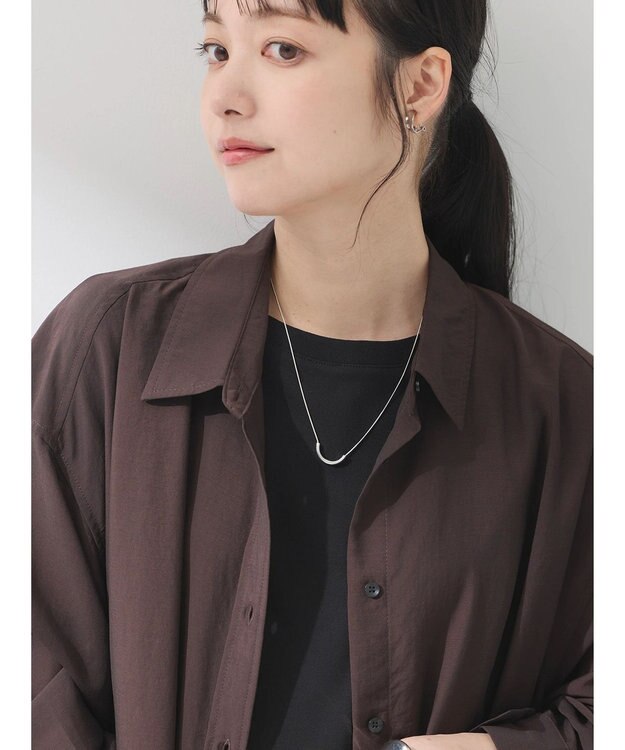 earth music&ecology シアーシャツ Brown