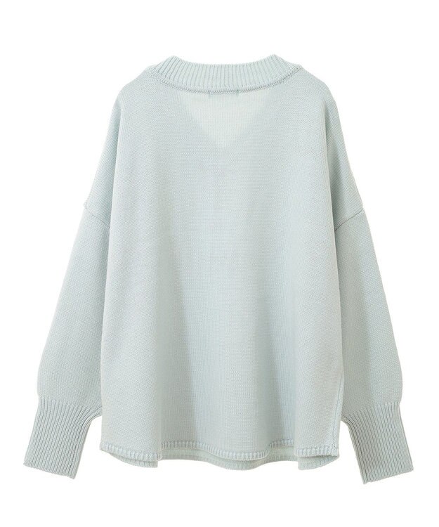 Green Parks 洗える　Ｖネックニットプルオーバー Blue