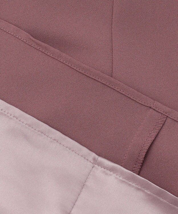 ANY SIS 【Lily Calin】レーススリーブタック ドレス モカピンク