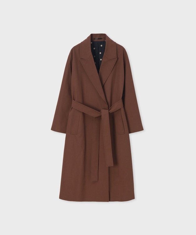 Paul Smith コットンギャバジン ロングコート チェスナット