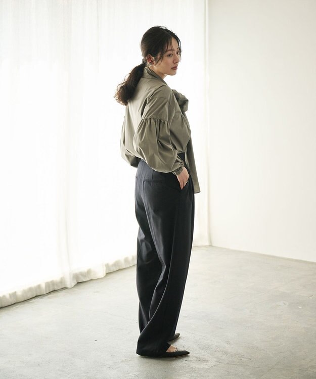 #Newans 素材が変わり新登場！ウエスト調整可ワイドチノパンツ ブラック系