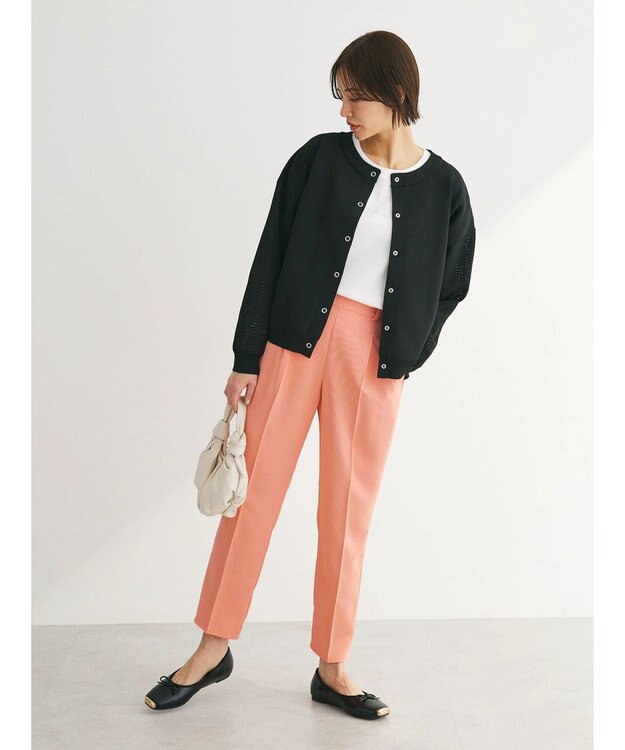 Green Parks ・ｆｕｒｒｙ　ｒａｔｅ　２ｗａｙかる~いニットカーデ Black