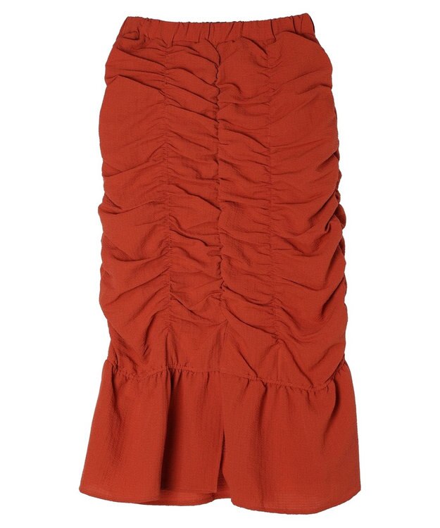 Green Parks ・ＳＵＧＡＲ　ＳＰＯＯＮ　ギャザーＩラインスカート Terracotta