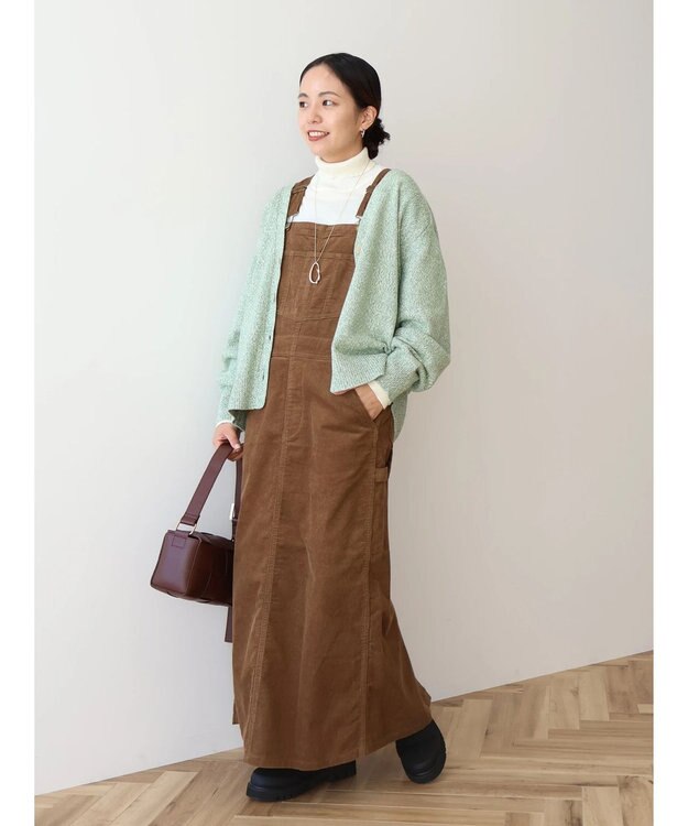 AMERICAN HOLIC ＭＩＸＶネックニットカーディガン Green