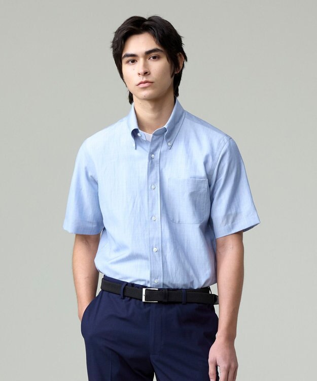 J.PRESS MEN REDA ACTIVE サマードレスシャツ / B.D. ブルー系