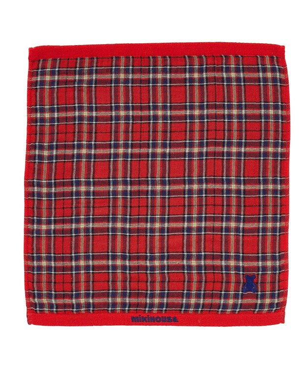 MIKI HOUSE HOT BISCUITS 【ふわはだたおる】ハンドタオル 赤