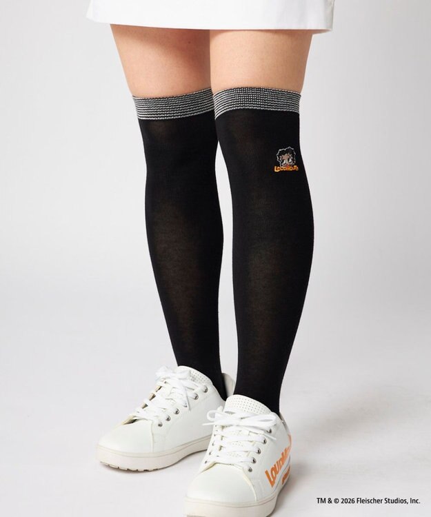 FILA GOLF／marie claire 【Loudmouth×Betty Boop™】ニーハイソックス Black