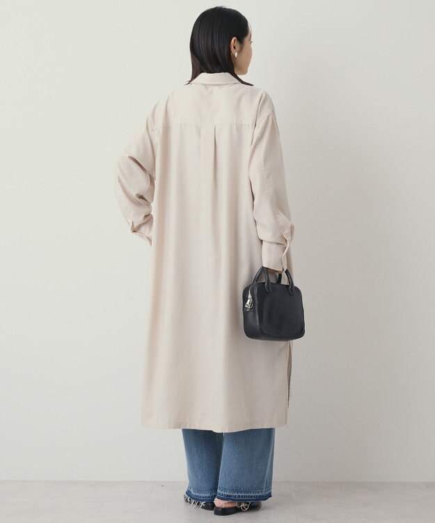 AMERICAN HOLIC T/Rカルゼロングシャツワンピース Ecru