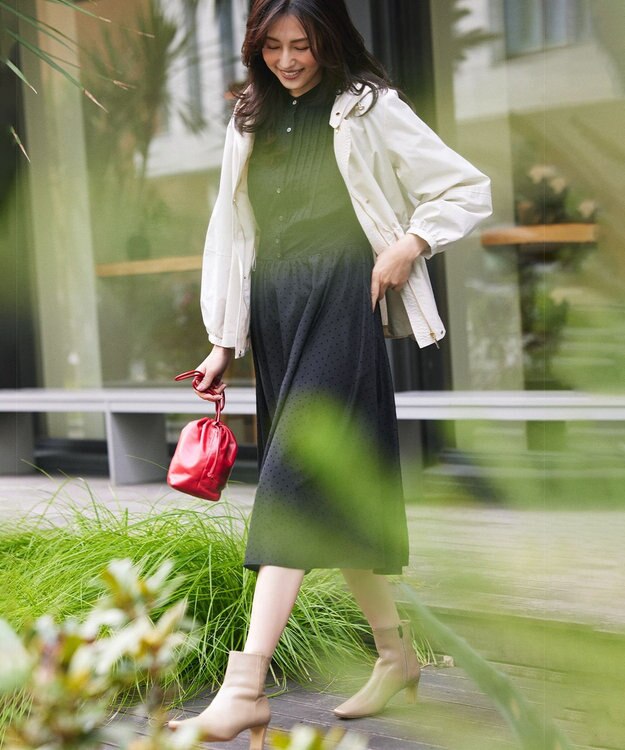 組曲 【WEB限定】ドットフロッキー ワンピース ブラック系5