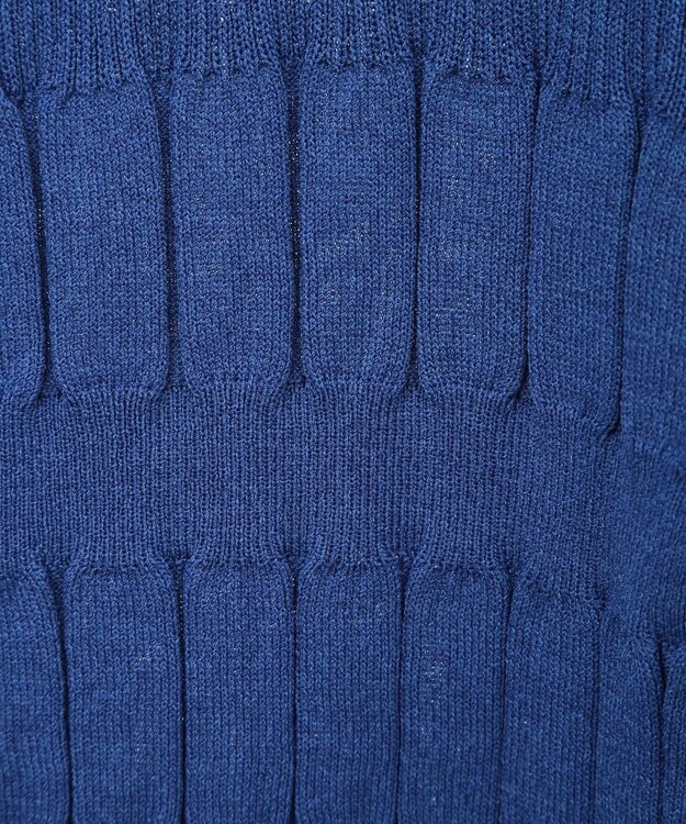 Green Parks プリーツニットカーディガン Blue