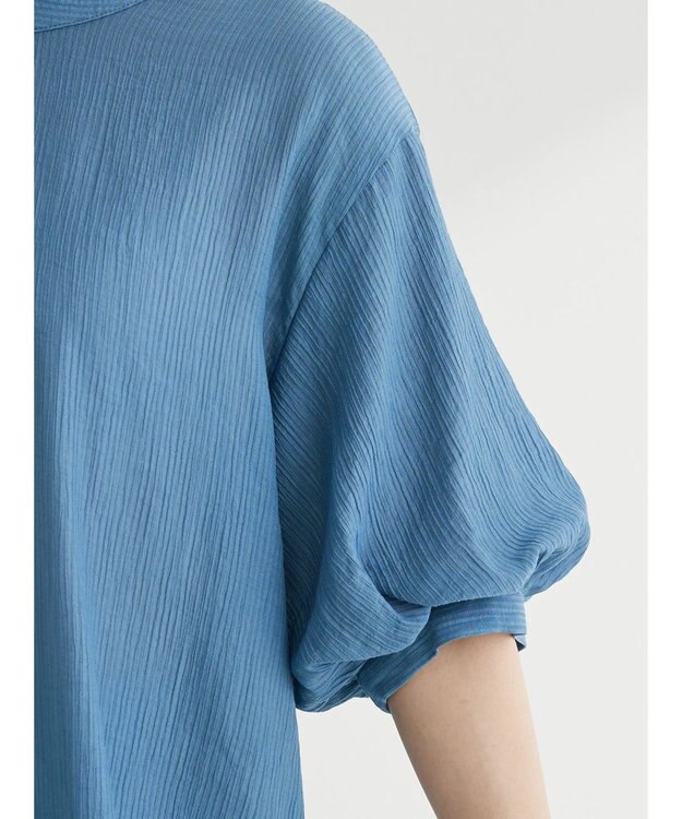 Green Parks ・ＥＬＥＮＣＡＲＥ　ＤＵＥ　バルーンスリーブブラウス Blue