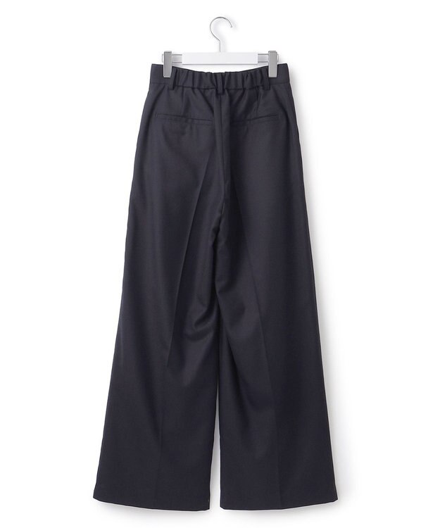 23区 【セットアップ対応】TWサキソニー タックワイド パンツ ネイビー系