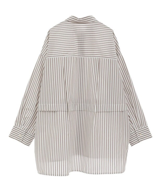 Green Parks ラメストライプタックシャツチュニック Off White