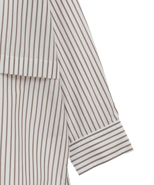 Green Parks ラメストライプタックシャツチュニック Off White