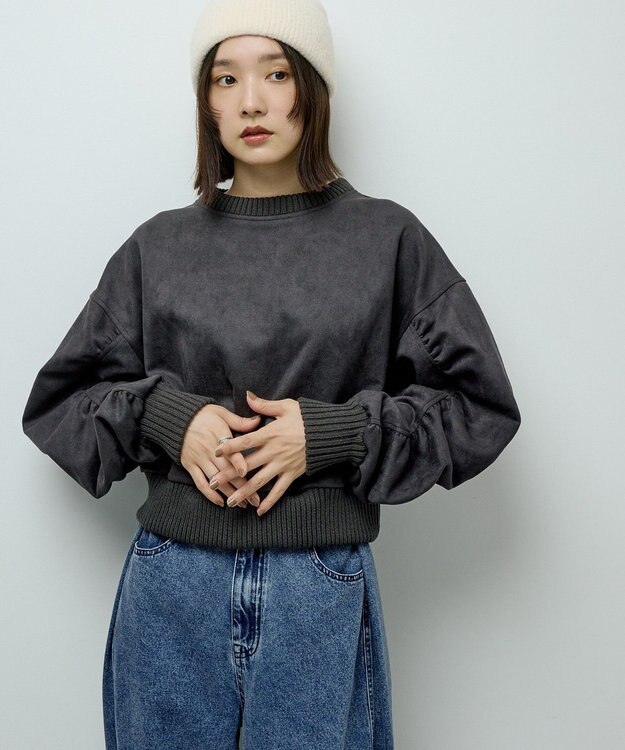 Green Parks ・ＥＬＥＮＣＡＲＥ　ＤＵＥ　スエードポンチプルオーハ Charcoal Gray