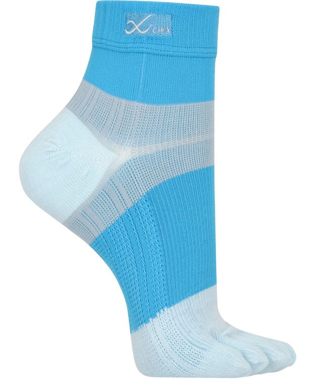 CW-X 【UNISEX】 CW-X 5本指ソックス 【大谷翔平愛用モデル・撮影着用品番】 足首サポート 運動時の足の疲労を軽減 ショート ユニセックス BCR610 /ワコール ライトブルー