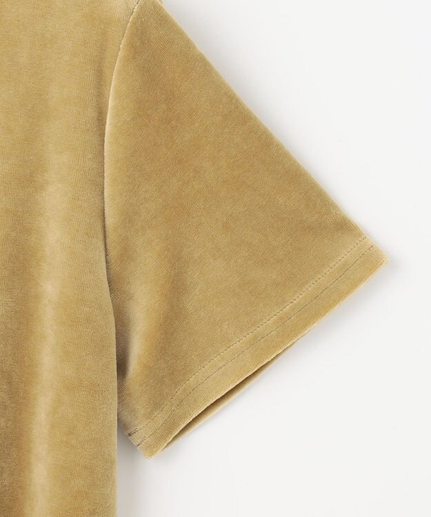 23区 L 【SLOW/一部店舗限定】半袖 ベロア TEE イエロー系