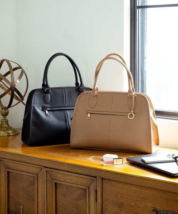 組曲 【A4対応】 ボストンバッグ Large ベージュ系