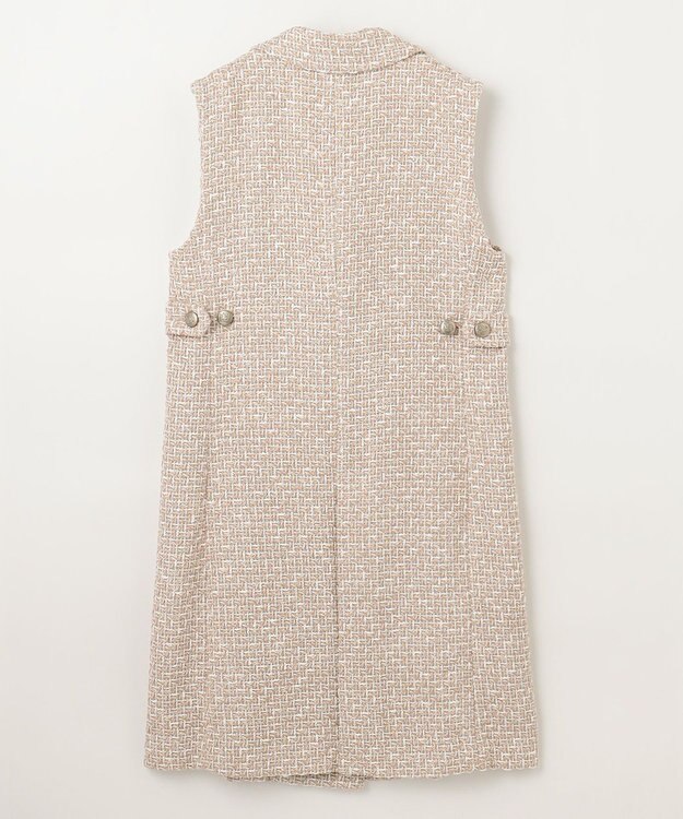 GRACE CONTINENTAL ツイードジレワンピース ベージュ