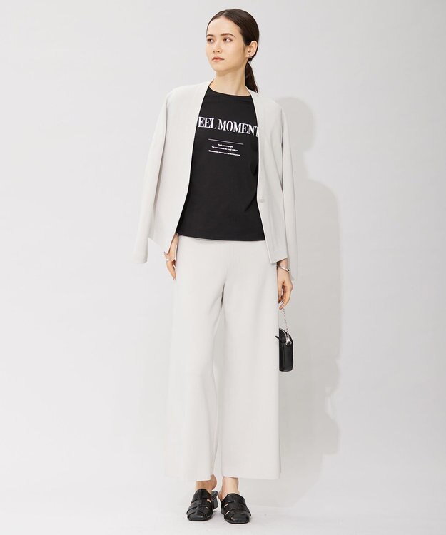 ICB 【セットアップ対応】ハイゲージスムース ワイドパンツ トープ系