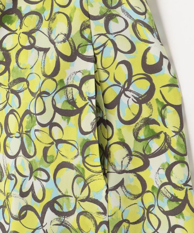 組曲 プランタンプリント フレアスカート イエロー系5