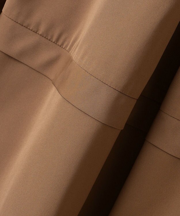 組曲 フリルタフタ フレアスカート モカブラウン系