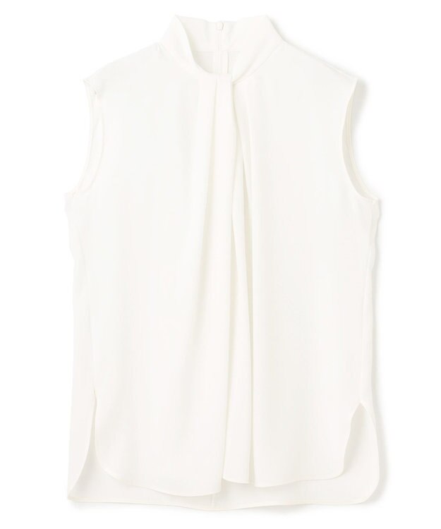 BEIGE， 【L-size】ANITA / ノースリーブタックブラウス White