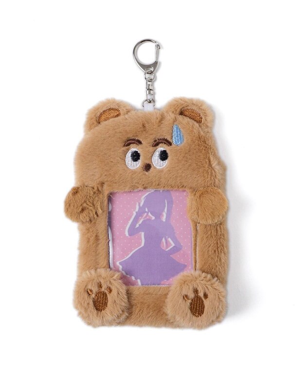 WEGO ふわふわぬいカードホルダーキーホルダーA 柄2