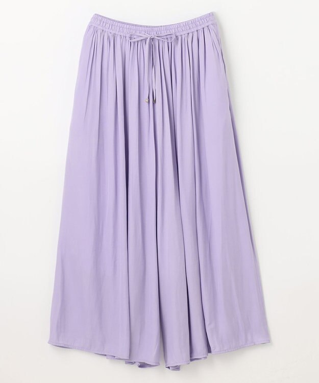 ANY L 【ウエストゴム】リラックススカーチョ パープル