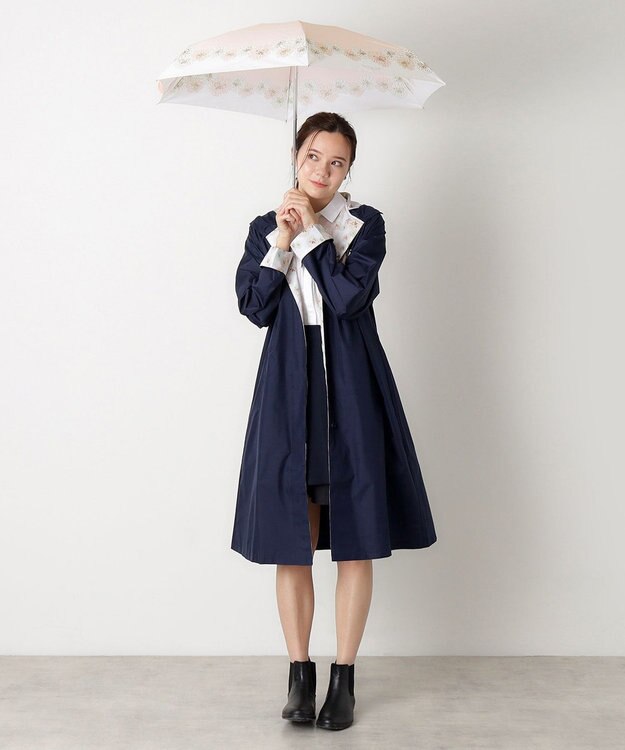 MOONBAT 【UVカット/コンパクト】ポール & ジョー (PAUL & JOE ACCESSOIRES) 折りたたみ雨傘 クリザンテーム ピーチ