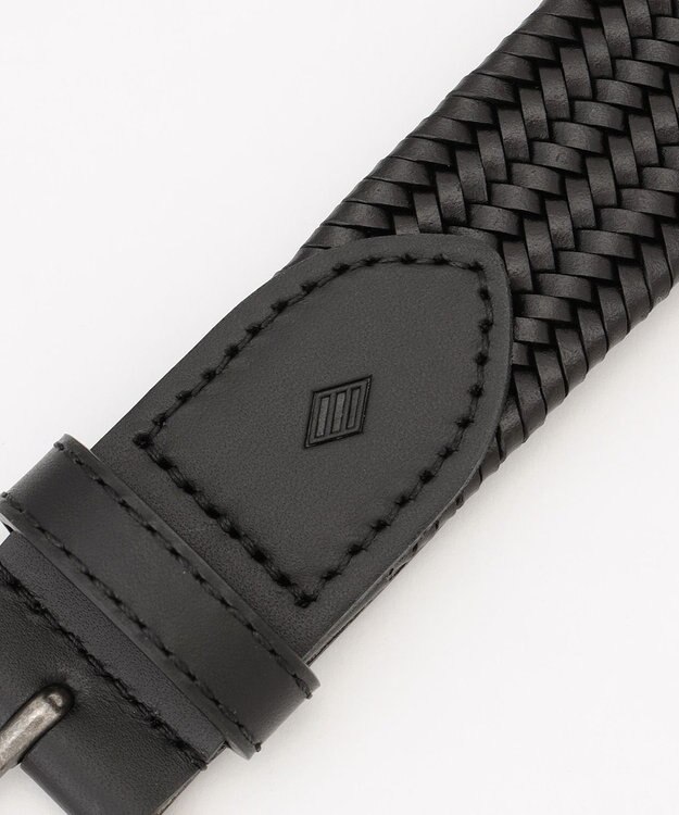 JOSEPH ABBOUD 【イタリア素材・ストレッチ・日本製】ストレッチレザー ベルト ブラック系