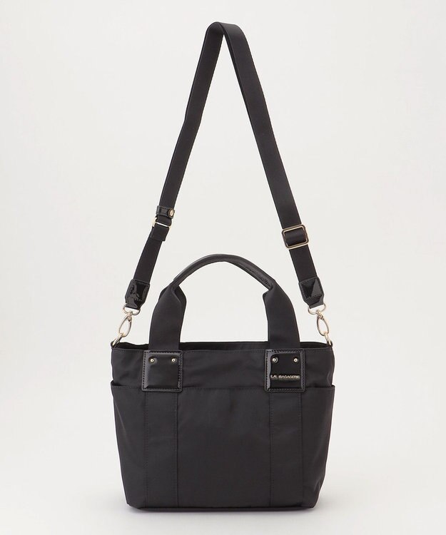 LA BAGAGERIE 2WAYナイロンミニトート ブラック