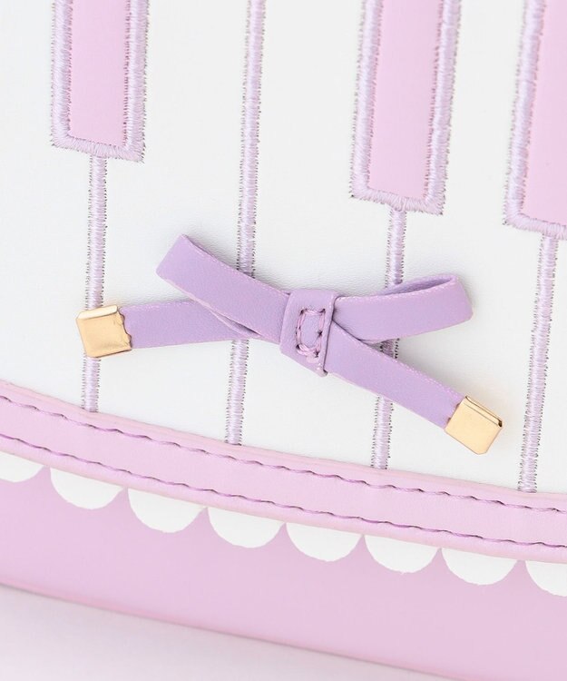 ANY KIDS 鍵盤モチーフ2WAYバッグ ラベンダー