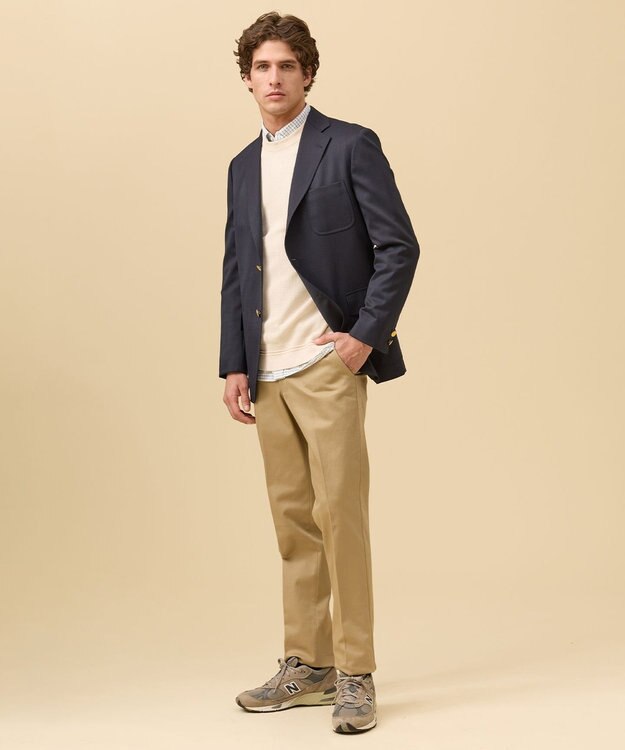 J.PRESS MEN “最初の一着“に選ばれる理由【 1st BLAZER】ウールポリエステル ライトギャバ ブレザー / 3B / New Authentic-Fit ネイビー系