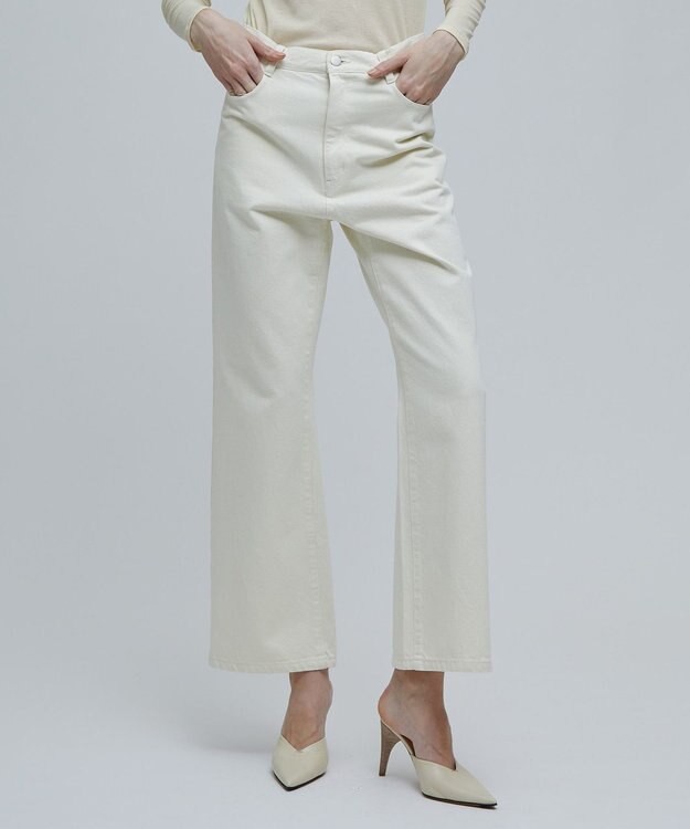 BEIGE， 【洗える】VICTOR / ストレートデニム Absinthe