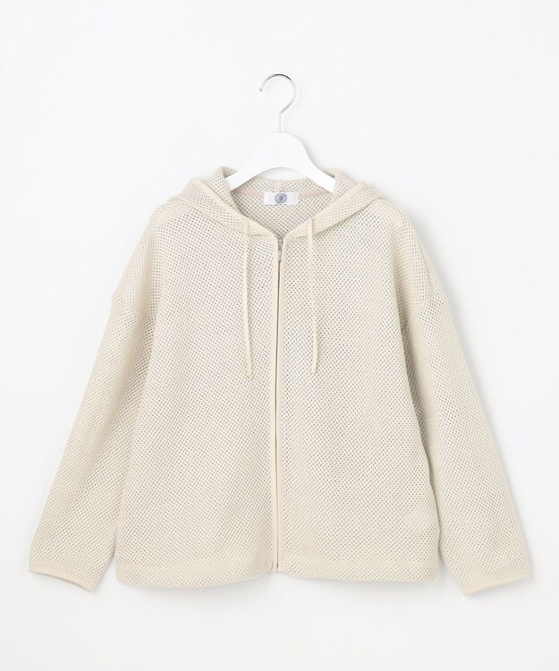 J.PRESS LADIES L ラッセルレース パーカー ベージュ系