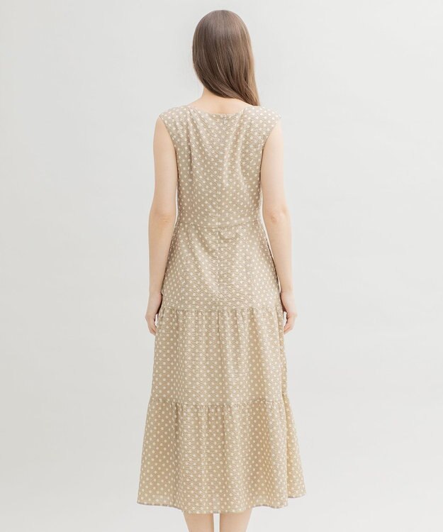 TOCCA 【洗える】MELODY ロング丈ドレス ベージュ系5