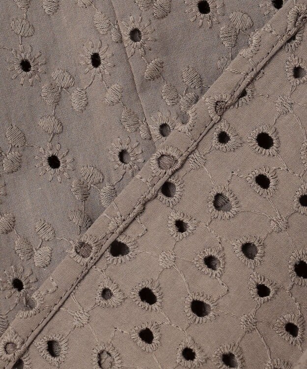 組曲 【新色追加】エンブロイダリーレースフリル ブラウス モカグレー系9