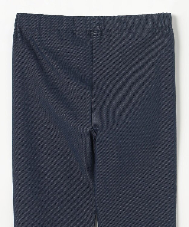 ANY KIDS 裾リボン 無地レギンス ネイビー