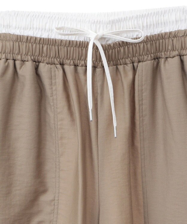 Green Parks 接触冷感ウエストレイヤードツイルパンツ Dark Navy