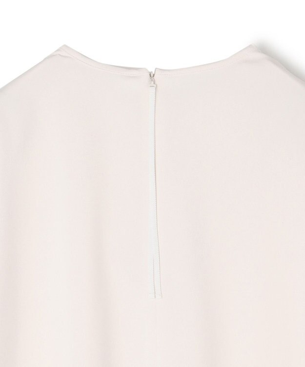 UNFILO ドレープサテンブラウス エクリュ