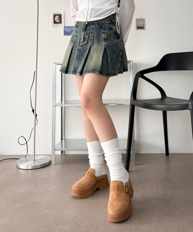 WEGO ベルトデザインサボ キャメル