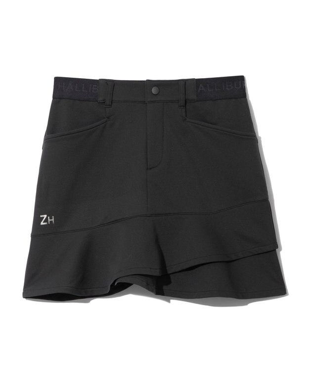 ZERO HALLIBURTON フレアミニスカート ZHG-W4A 9a 82883 ゴルフウェア ブラック