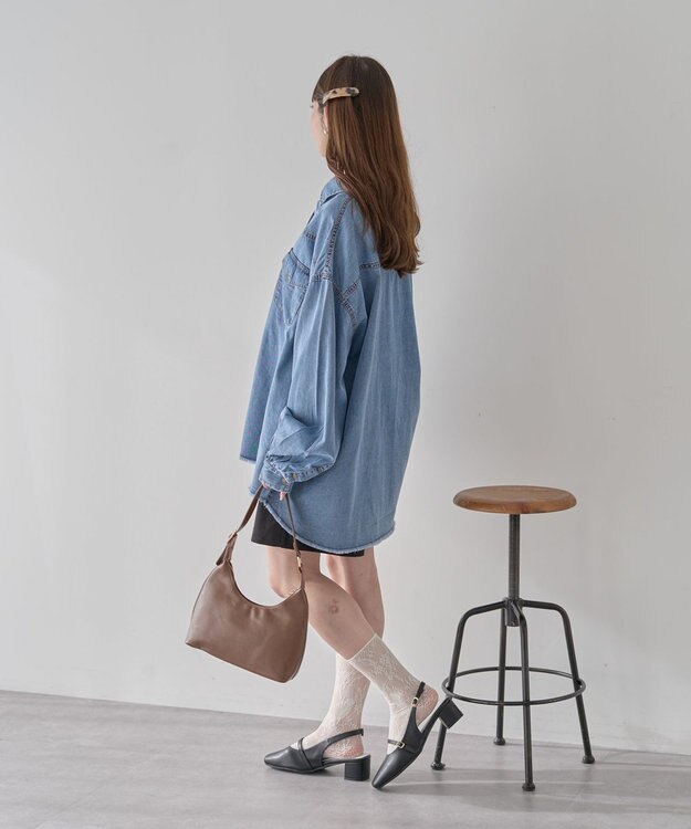 earth music&ecology 【予約】ウエスタンデニムシャツ ライトインディゴ